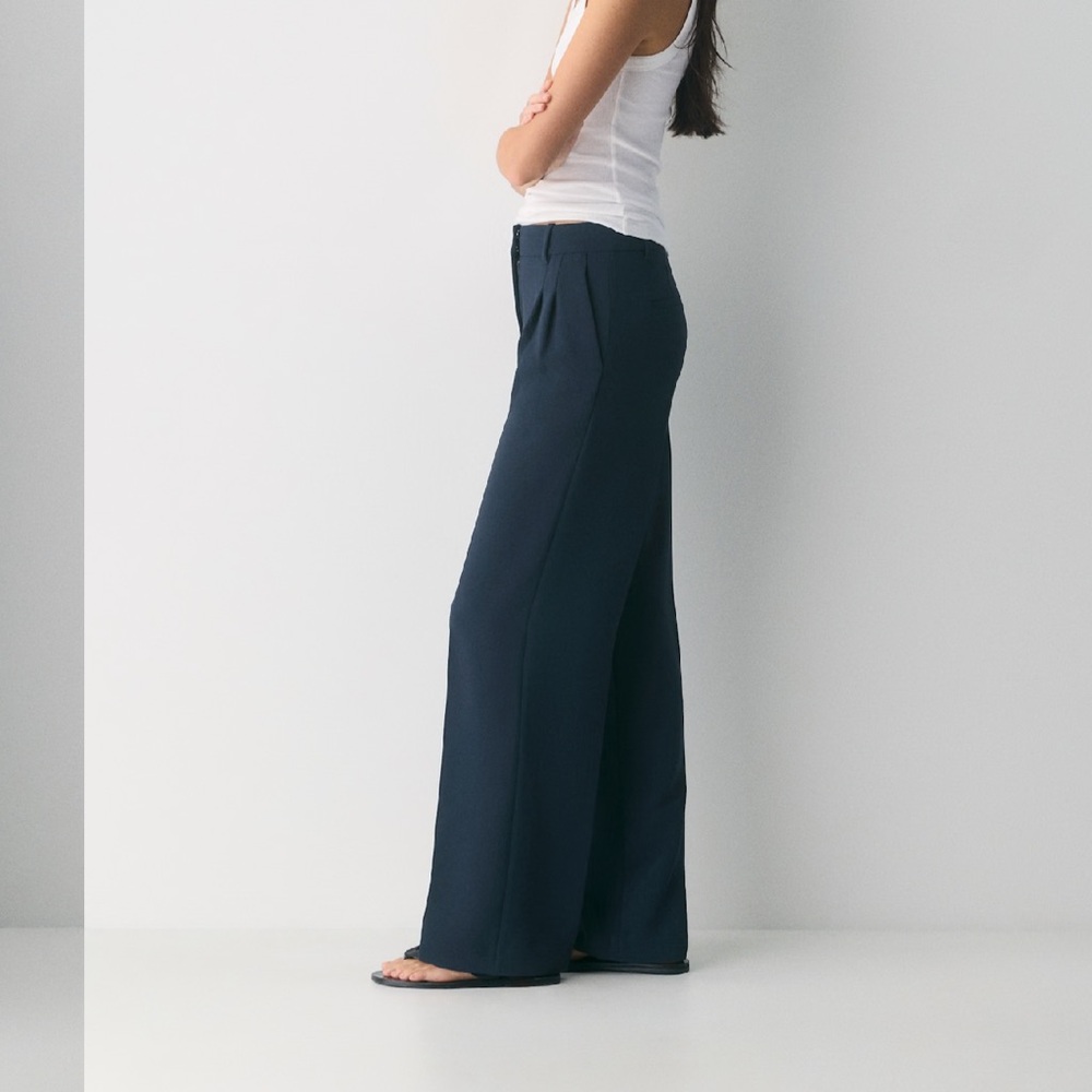 Aritzia Effortless Wilfred Teal/ Green Effortless Pants